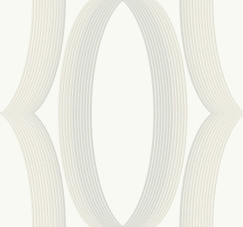 Biela vliesová tapeta na stenu, geometrický vzor, EV3981, Candice Olson Casual Elegance, York