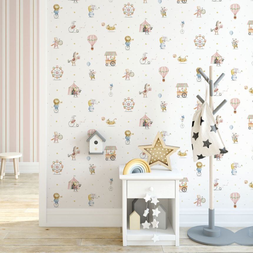 Detská vliesová tapeta so zvieratkami, 971-1, Mika,  ICH Wallcoverings