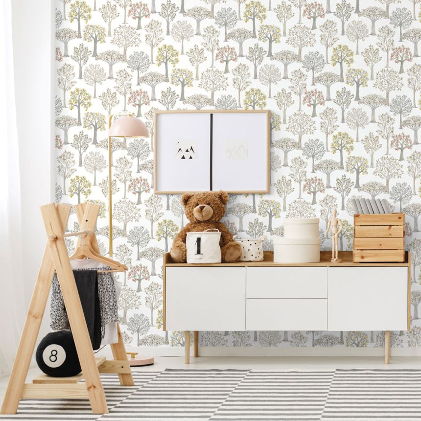 Detská vliesová tapeta so stromami, 975-1, Mika,  ICH Wallcoverings