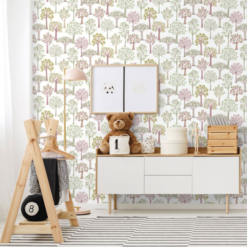 Detská vliesová tapeta so stromami, 975-3, Mika,  ICH Wallcoverings