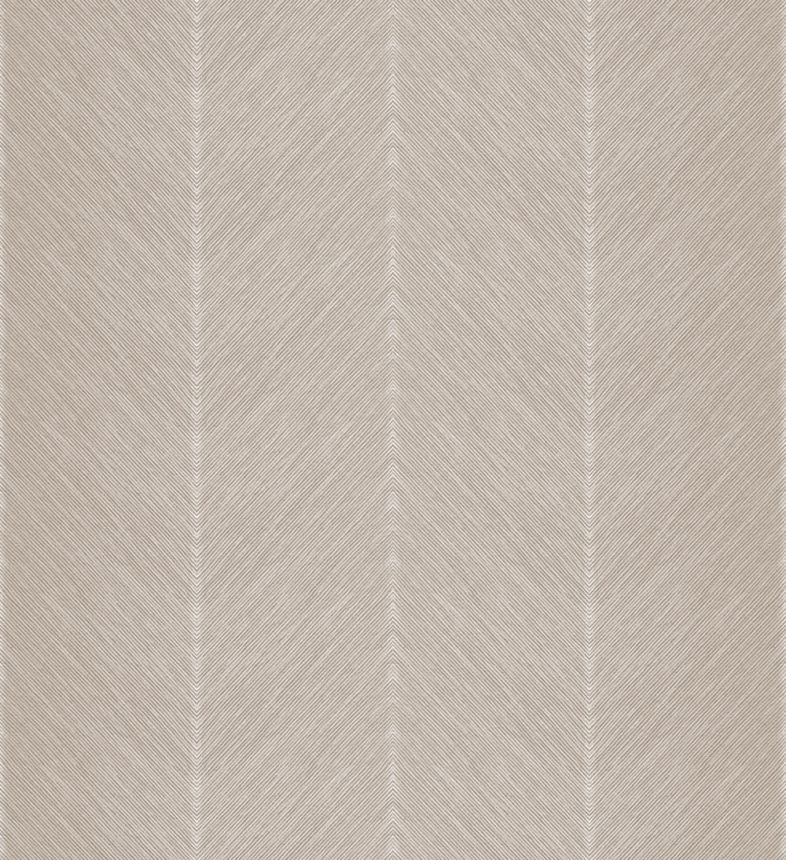 Béžová vliesová tapeta na stenu, cik cak vzor, M1803-5, Mika,  ICH Wallcoverings