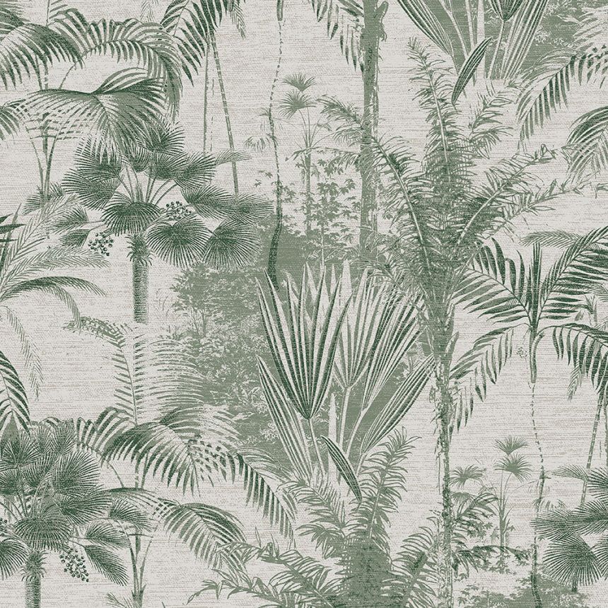 Zelená vliesová tapeta na stenu, palmy, listy, 121163, Vavex 2026